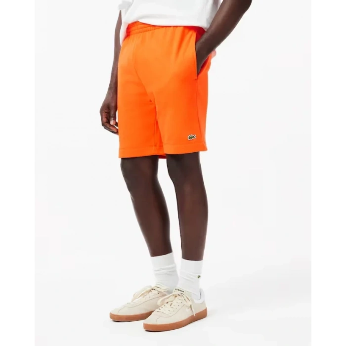 Erkek Regular Fit Bağcıklı Şort Turuncu