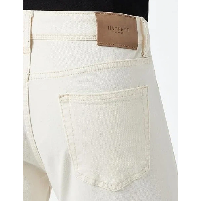 Hackett London Jeans Slim Fit Kot Pantolon - Ecru