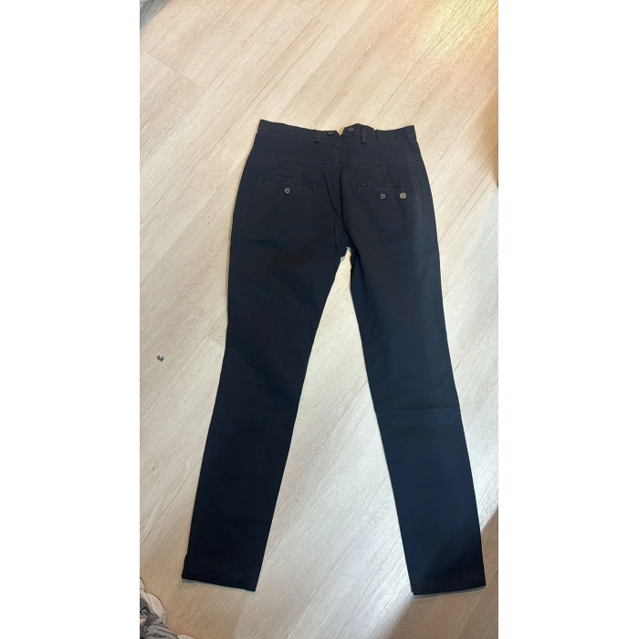 Kadın Kumaş Regular Kalıp Pantolon -Siyah