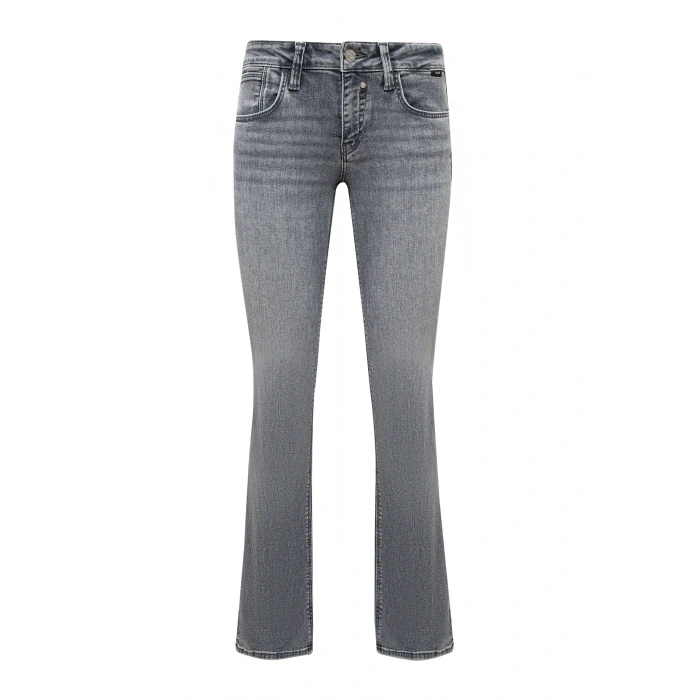 Kadın Mavi Jeans Mid-Rise Slim Bootcut - Gri - Bella