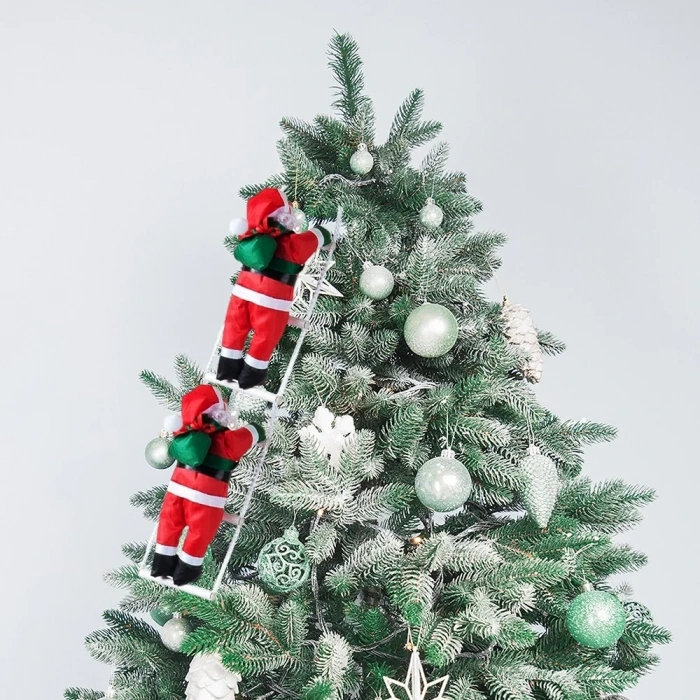 Merdiven Tırmanan Noel Baba 2li - 105cm -
