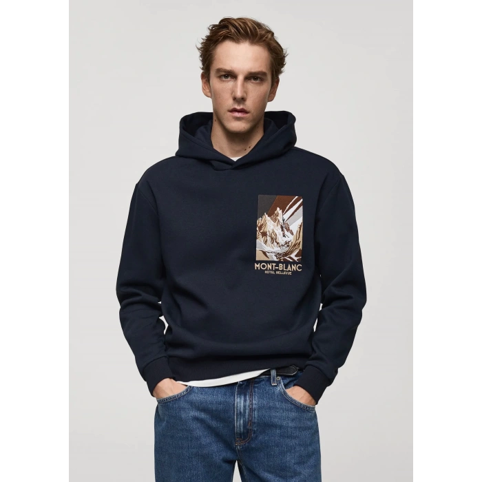 Önü Dtf Baskılı Oversize Hoodie Sweat
