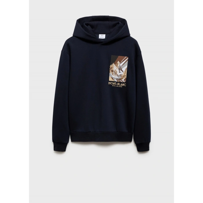 Önü Dtf Baskılı Oversize Hoodie Sweat