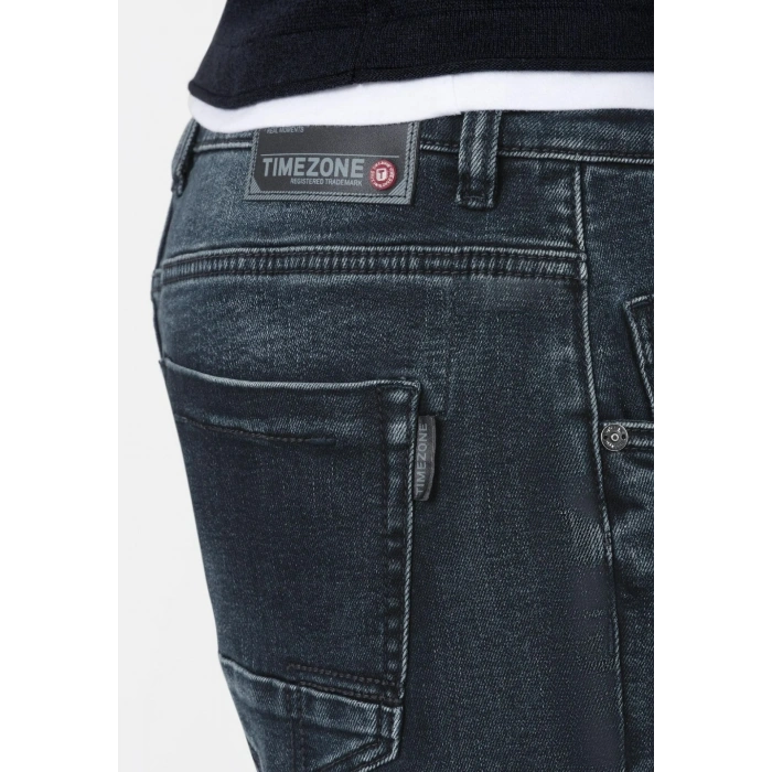 Timezone Jeans Regular Fit Medium Waist Kot Pantolon - Mavi - GeorgTZ