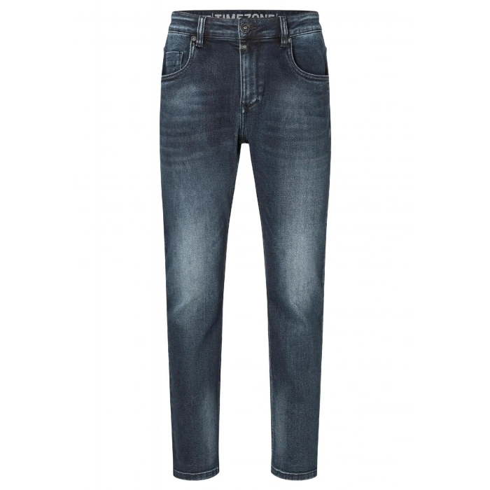 Timezone Jeans Regular Fit Medium Waist Kot Pantolon - Mavi - GeorgTZ