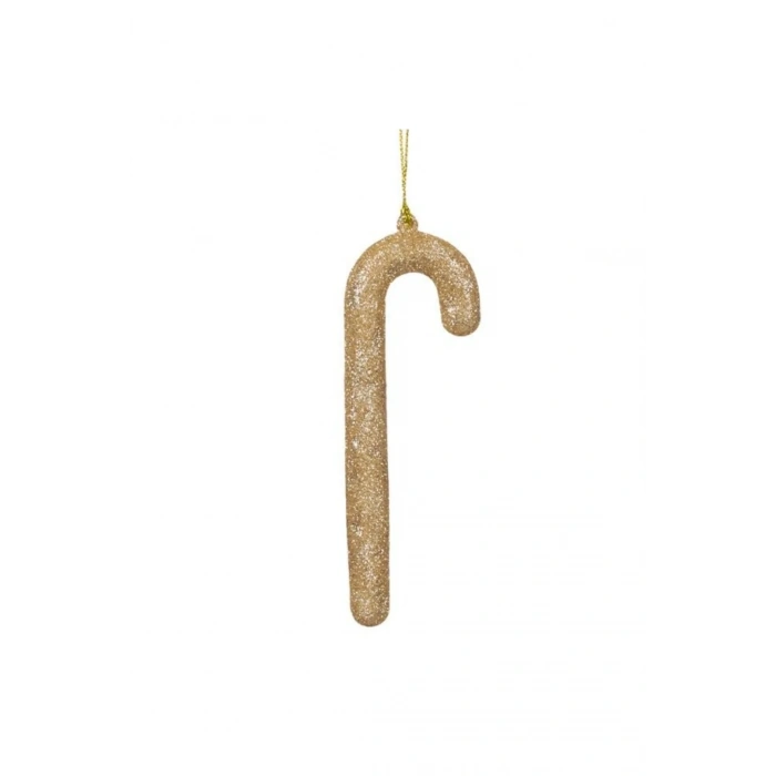 Yılbaşı Ağacı Süsü Altın Simli Çubuk 12 cm