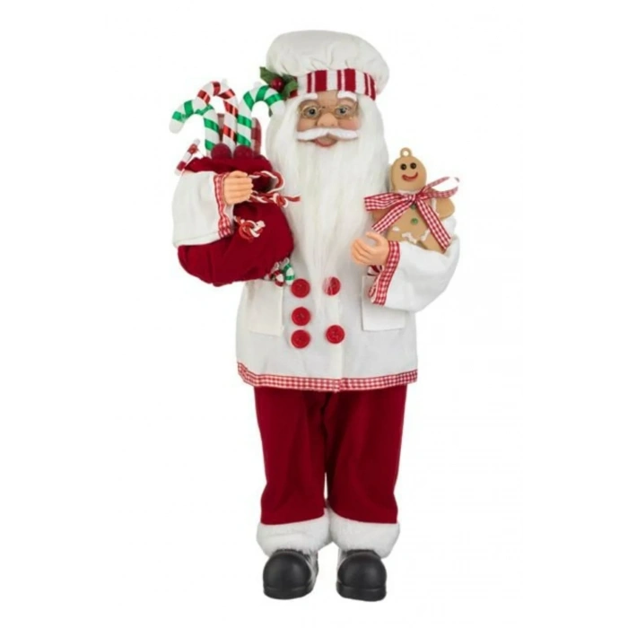 Yılbaşı Gerçekçi Figür Noel Baba Şekerlemecisi 45cm