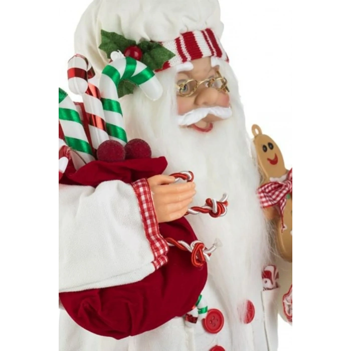 Yılbaşı Gerçekçi Figür Noel Baba Şekerlemecisi 45cm
