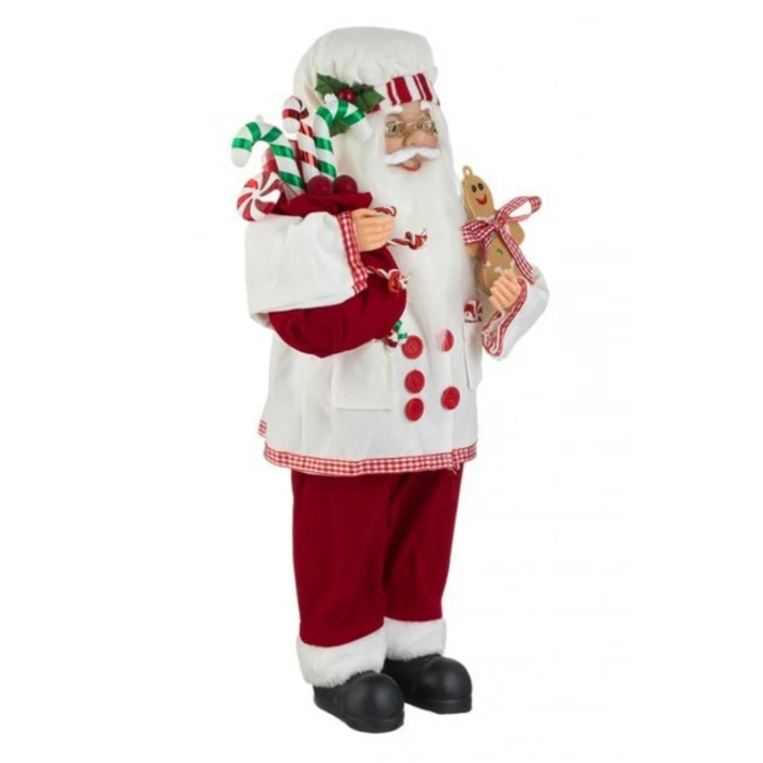 Yılbaşı Gerçekçi Figür Noel Baba Şekerlemecisi 45cm