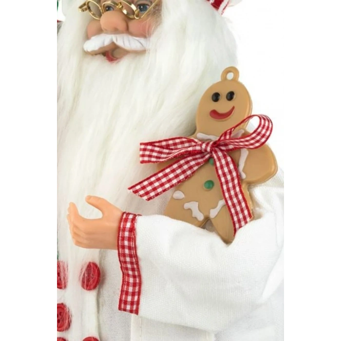 Yılbaşı Gerçekçi Figür Noel Baba Şekerlemecisi 45cm