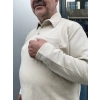 Büyük Beden Tshirt Polo U.Kol Cepli Bej