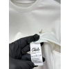 Erkek Bisiklet Yaka Regular Kalıp Logolu Sweatshirt Beyaz