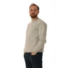 Erkek Bisiklet Yaka Regular Kalıp Logolu Sweatshirt Gri
