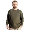 Erkek Büyük Beden Sweatshirt Bisiklet Yaka Basic Haki