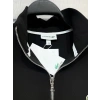 Erkek Classic Fit Yarım Fermuarlı Double Face Siyah Sweatshirt