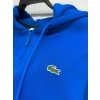 Erkek Fermuarlı Double Face Pike Kapüşonlu Polar Sweatshirt Saks Mavi