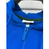Erkek Fermuarlı Double Face Pike Kapüşonlu Polar Sweatshirt Saks Mavi