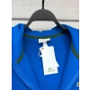 Erkek Fermuarlı Double Face Pike Kapüşonlu Polar Sweatshirt Saks Mavi