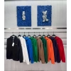 Erkek Fermuarlı Double Face Pike Kapüşonlu Polar Sweatshirt Saks Mavi