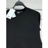 Erkek İşlemeli Double Face Kumaş Kol Armalı Bisiklet Yaka Sweatshirt Siyah