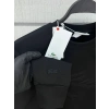 Erkek İşlemeli Double Face Kumaş Kol Armalı Bisiklet Yaka Sweatshirt Siyah