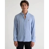 Erkek Müslin Regular Fit Gömlek - Açık Mavi