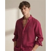 Erkek Müslin Regular Fit Gömlek - Bordo