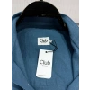 Erkek Premium %100 Linen (Keten) Regular Fit Yaka Düğmeli Gömlek - Indigo