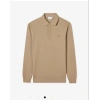 Erkek Regular Fit Uzun Kollu Bej Pike Paris Polo