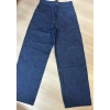 Kadın Geniş Paça Kot Pantolon - Mavi