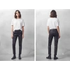 Kadın Kargo Dar Paça Kot Pantolon - Siyah