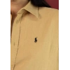 Kadın Premium %100 Linen (Keten) Regular Fit Gömlek - Bej