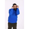 Kapüşonlu İçi Polarlı Regular Kalıp Erkek Sweatshirt Mavi