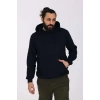 Kapüşonlu İçi Polarlı Regular Kalıp Erkek Sweatshirt Siyah
