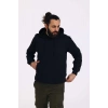 Kapüşonlu İçi Polarlı Regular Kalıp Erkek Sweatshirt Siyah