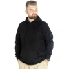 Kapüşonlu Kanguru Cep Basic Sweatshirt Siyah