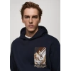 Önü Dtf Baskılı Oversize Hoodie Sweat