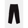 Oversize %100 Cotton Erkek Kargo Kot Pantolon Siyah