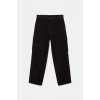 Oversize %100 Cotton Erkek Kargo Kot Pantolon Siyah