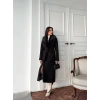 Premium Kalite Kaşe Kaban Kürklü - Siyah