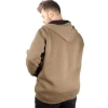 Sweatshirt Kapüşonlu Fermuarlı Basic Haki