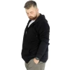 Sweatshirt Kapüşonlu Fermuarlı Basic Siyah