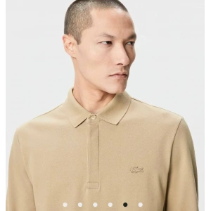 Erkek Regular Fit Uzun Kollu Bej Pike Paris Polo