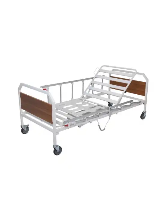 AZKA DD01 Dual Motorlu Alüminyum Korkuluklu Demonte Hasta Karyolası