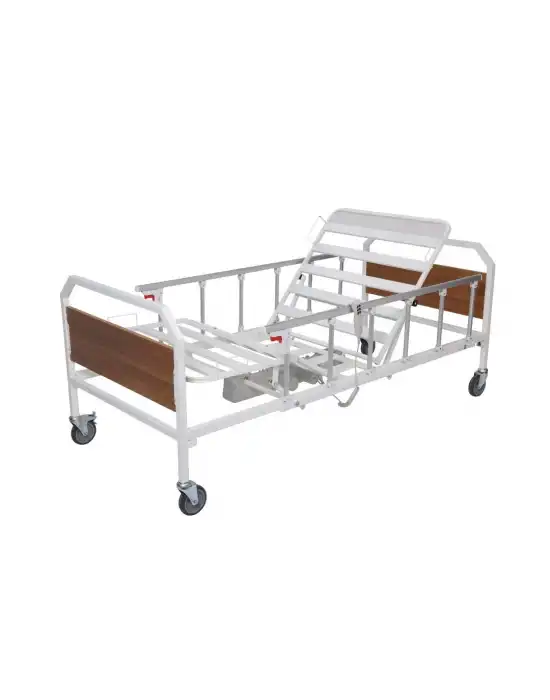 AZKA DD01 Dual Motorlu Alüminyum Korkuluklu Demonte Hasta Karyolası