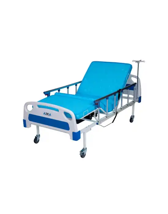AZKA DE03 Dual Motorlu Alümi̇nyum Korkuluklu Ekonomi̇k Hasta Karyolası