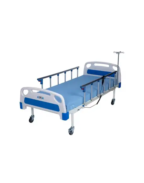 AZKA DE03 Dual Motorlu Alümi̇nyum Korkuluklu Ekonomi̇k Hasta Karyolası