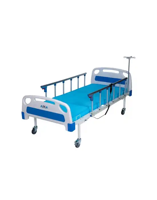 AZKA DE03 Dual Motorlu Alümi̇nyum Korkuluklu Ekonomi̇k Hasta Karyolası