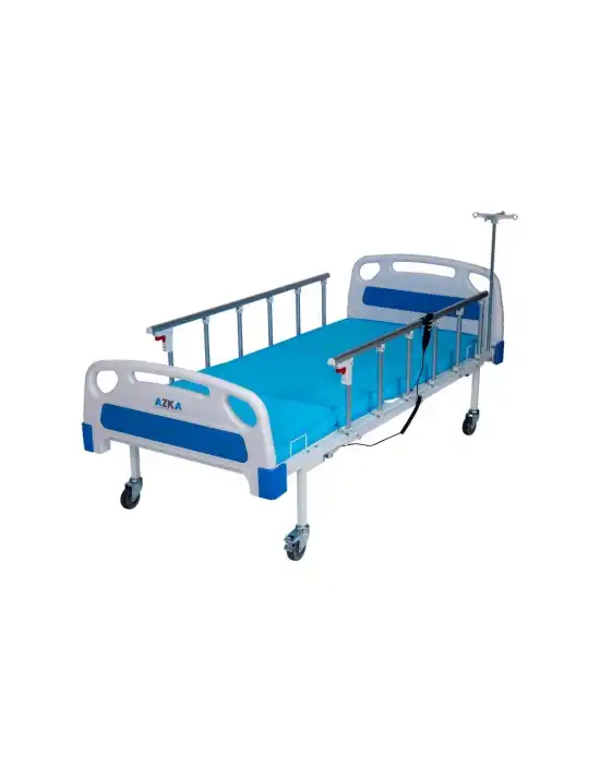 AZKA DE04 Dual Motorlu Alümi̇nyum Korkuluklu Ekonomi̇k Hasta Karyolası