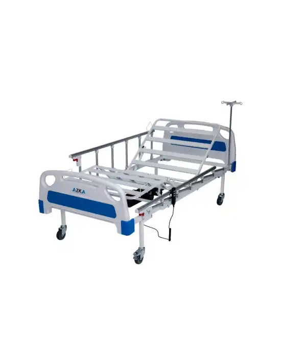AZKA DE04 Dual Motorlu Alümi̇nyum Korkuluklu Ekonomi̇k Hasta Karyolası